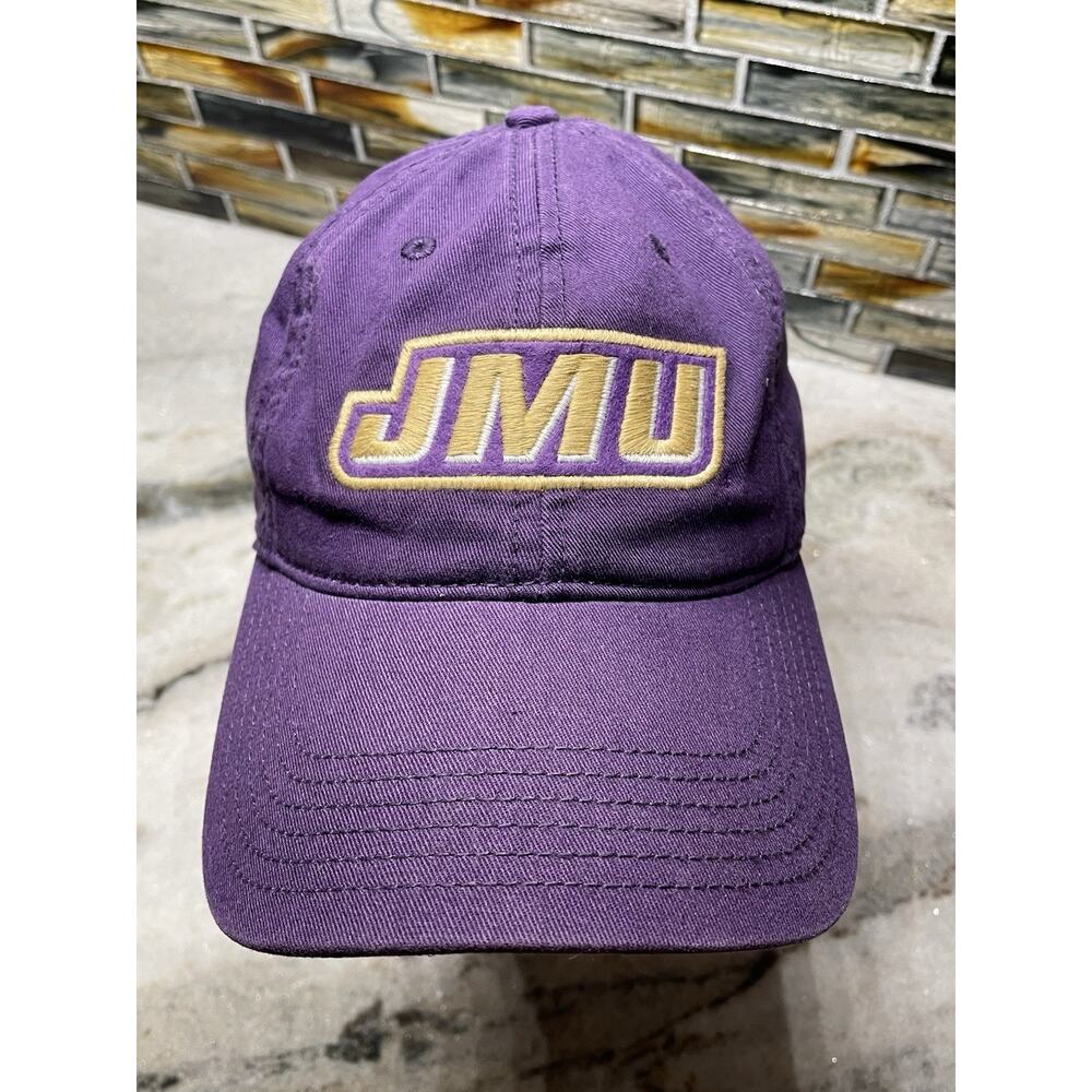 JMU James Madison University Legacy 92 Hat Baseball Cap Purple Adjustable